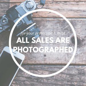 ALL SALES ARE PHOTOGRAPHED